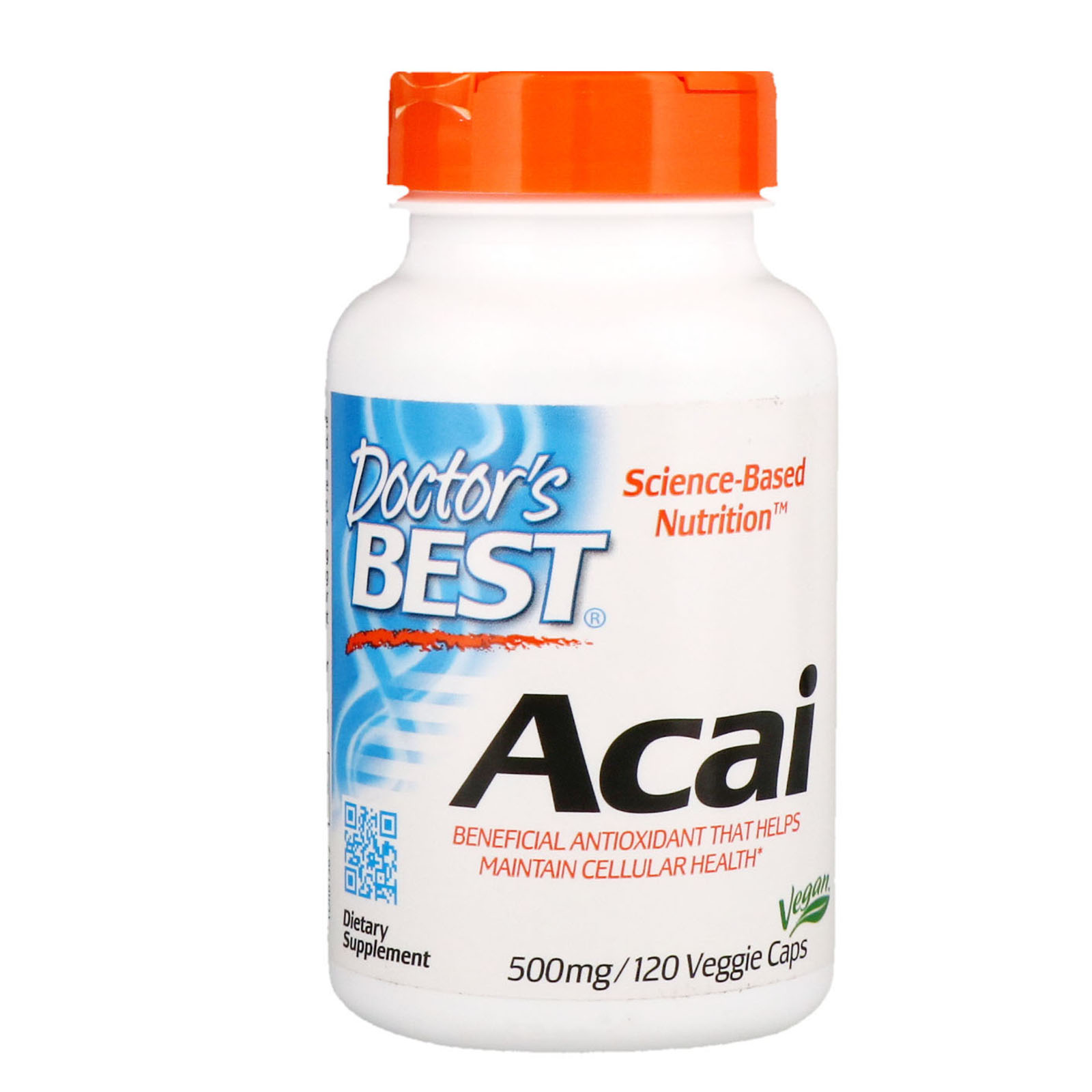 DOCTORS BEST Acai, 500 mg, 120 Veggie Caps