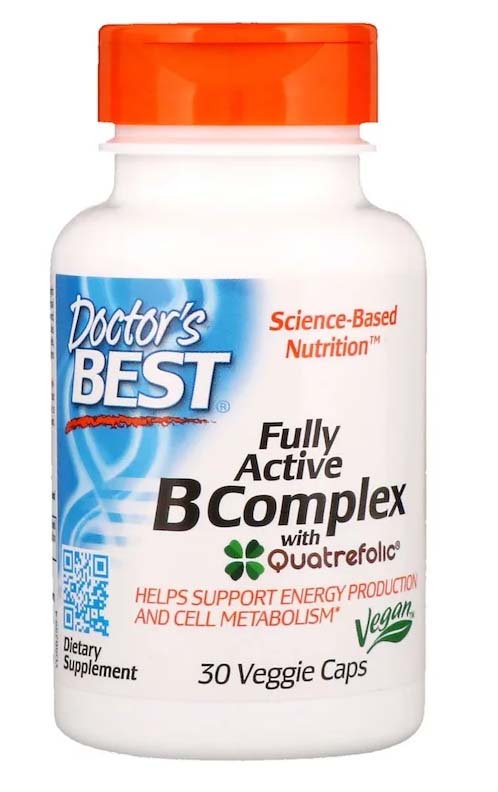 DOCTORS BEST Fully Active B komplex 30 kapsl